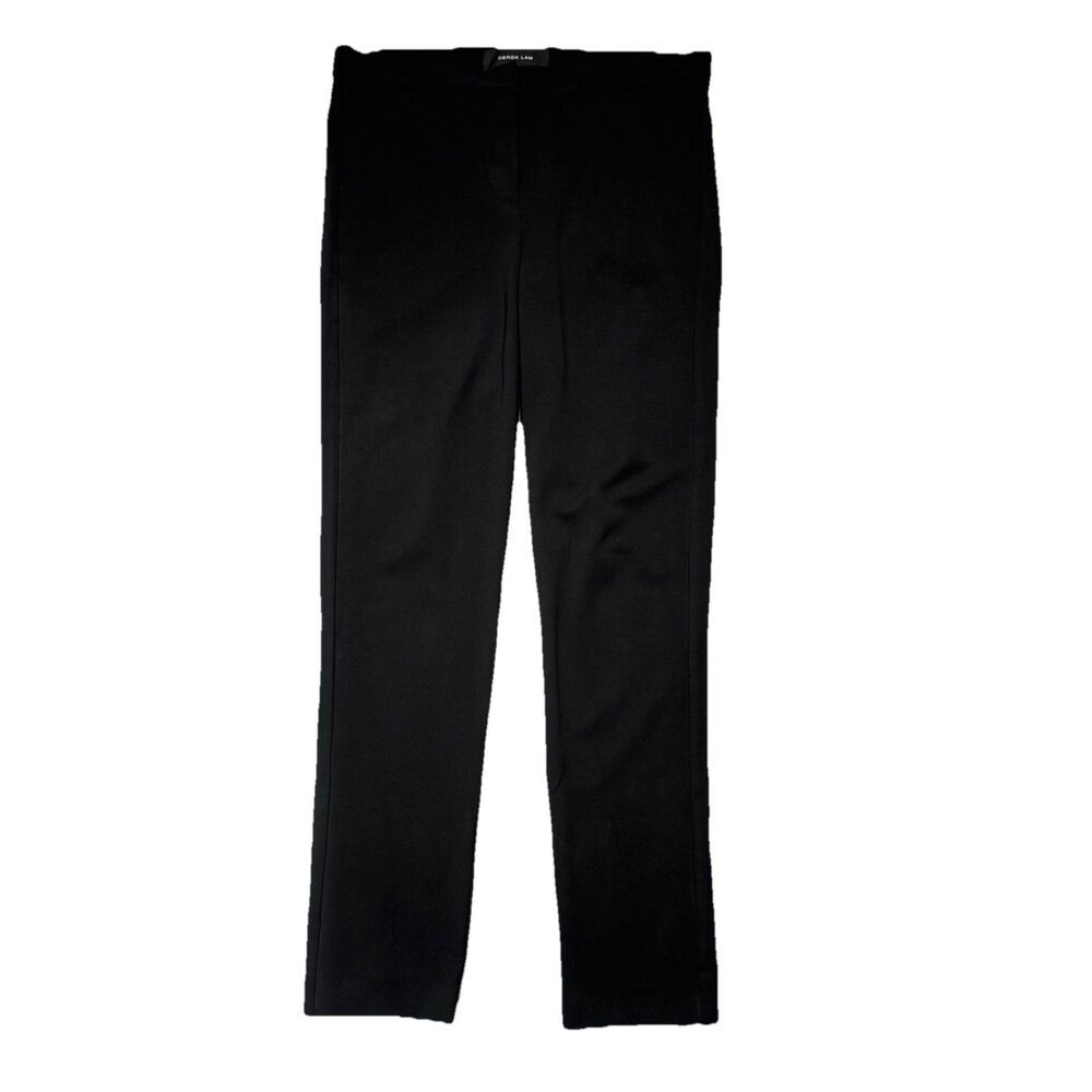 Derek Lam Slim Cut Ankle Pants Trousers 2 (29x26.5) Black Stretch Womens